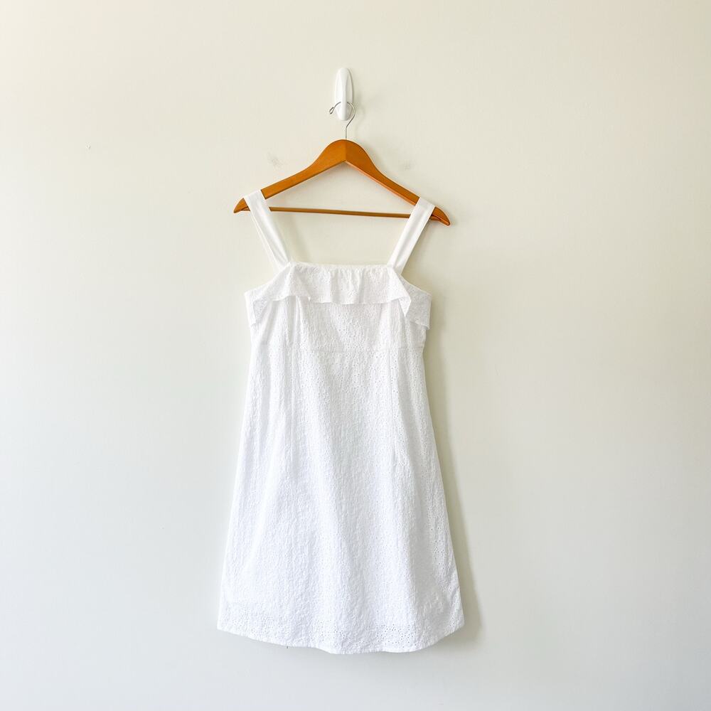 Lilly Pulitzer Isadora Eyelet Mini Dress in Resort White Sweet Daisy Eyelet Sz 8